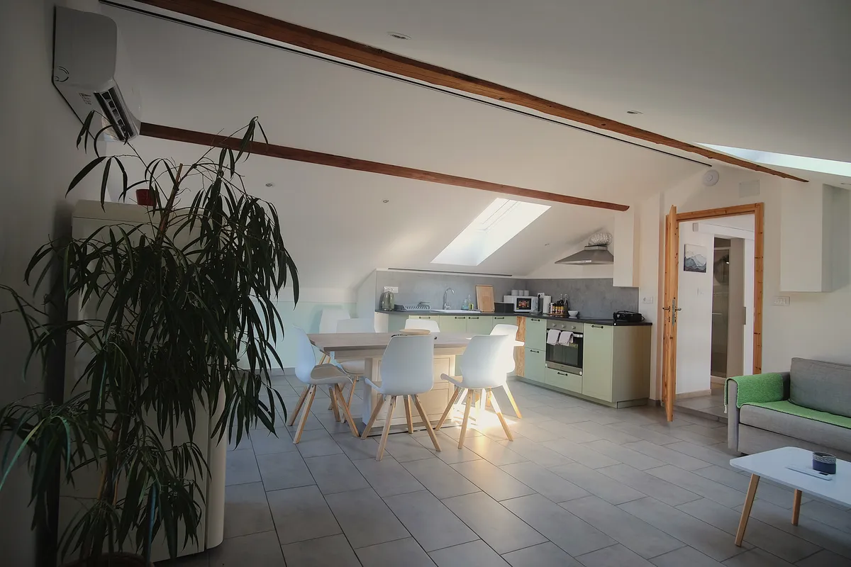 DREAM - APARTMENT WITH MOUNTAIN VIEWS - bedroom detail in Tolmin